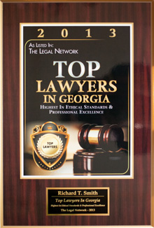 Attorney & firm founder Richard T. Smith has twice been awarded the “Highest Possible Rating in Ethical Standards and Legal Ability” by his peers.